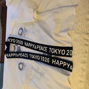 Tokyo 2020 Olympics White Kimono with Black Accents